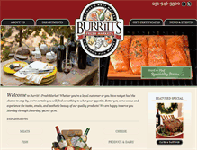 Tablet Screenshot of burrittsmarket.com